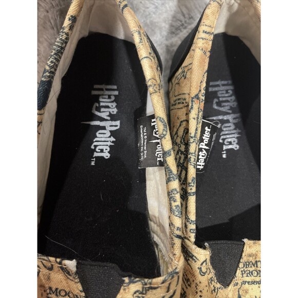 Harry Potter Shoes Bioworld Marauders Map Womans Size M - Picture 3 of 9